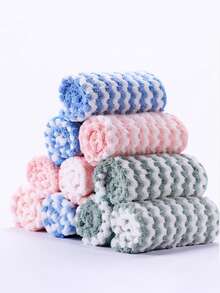 10pcs/5pcs Set Cleaning Towels, Kitchen Dishcloths, Cleaning Rags, Oil-Free Dishwashing Cloths, Multi-Purpose Cleaning Towels, Household Cleaning Cloths, Kitchen & Bathroom Cleaning Towels, Absorbent Towels, Easy To Remove Stains And Grease, Cleaning Supplies, Cleaning Tools, Size 25cm X 25cm, Multi-Color Cleaning Cloths - Multiple Styles - View 13
