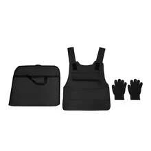 SHIOUCY Black Outdoors Protective Vest, Adjustable Security Training Protective Vest, Adjustable Vest For Training Activity - Black - View 12