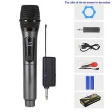 High-Quality Wireless Microphone, Portable Handheld Microphone, Wireless Microphone, Professional Handheld Unidirectional Moving Coil Mute Function, 800mAh Battery, 6.35mm Plug, Blue, Suitable For Karaoke, Gaming, Live Streaming And Video Conferencing, Fashionable Design | Sturdy Structure, Singing Microphone, 2-In-1 Wireless Microphone, Professional Handheld Microphone, Suitable For Karaoke, Parties, Churches, Performance Recording - 彩色 - 查看 17