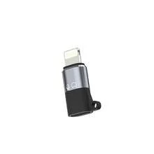 1-2个便携式迷你转换器，麦克风适配器，USB-C母口转Lightning公口适配器，兼容 14/13/12/11、智能手机、PC，即插即用耳机音频适配器 - 黑色 - 查看 7