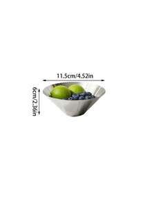 1pc Nordic Luxury Stainless Steel Fruit Bowl, Minimalist High-End Living Room Coffee Table Snack Nut Plate, Premium Fruit Plate, Elegant Afternoon Tea Tray, Creative Dessert Cake Plate, Decorative Accessory - Silver - View 10