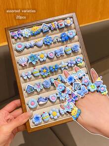 20 piezas Anillos abiertos ajustables de estilos surtidos, joyería de moda - Unitalla - Ver 1
