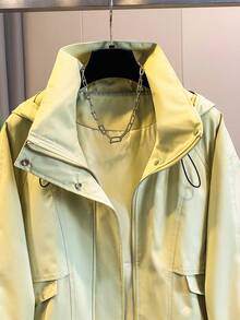 Women's Minimalist Softshell Jacket With Lining, Comfortable And Warm, Fashionable For Outdoor Sports, Holidays, Vacations, Daily Wear, Apré Fashion Multi-Style Outfit - Light Beige - View 12