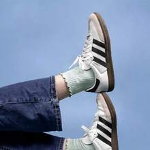 Adidas Ruffle Quarter Socks 3-Pack Heather/White/Linen JL0830 - 灰色中筒襪 - 查看 2