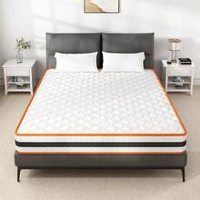 Hybrid Memory Foam & Spring Mattress | Medium Firm Feel With Open Coil Support | Orthopaedic Comfort & Pressure Relief | Hypoallergenic - Multicolor - View 1