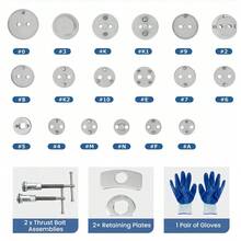 22Pcs Brake Caliper Rewind Tool Kit Universal Disc Brake Piston Wind Back Tool Set For Cars Trucks & SUVs Heavy-Duty Caliper Compression Tool For Front & Rear Brake Pad Replacement - 22Pcs - View 2
