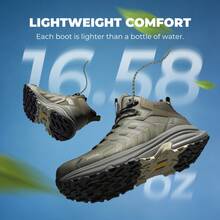 Men's Armadillo FieldLite PRO Waterproof Hiking Boots | Lightweight All-Day Comfort For Trekking, Camping & Climbing - Army Green - View 6