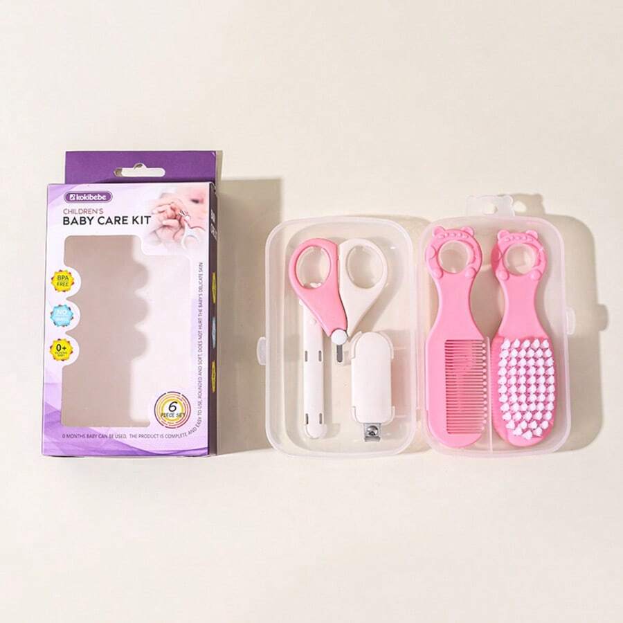 6pcs Baby Care Set,Baby Nail Clippers,Nail File Care Set,Nursery Essential Gift Set,Ideal Gift For Baby Shower,Birthday Party,Best Gift For New Parent - Multicolor - View 1