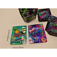 50/100/200pcs 3.5g Mylar Bags |     Exotic, Gift, Storage, Ziplock, Party Packs, Zipper, Resealable Bags |     Suitable For Christmas, Halloween, Event Party |     Style 75, Made Of Polypropylene. - 100個 - 查看 7
