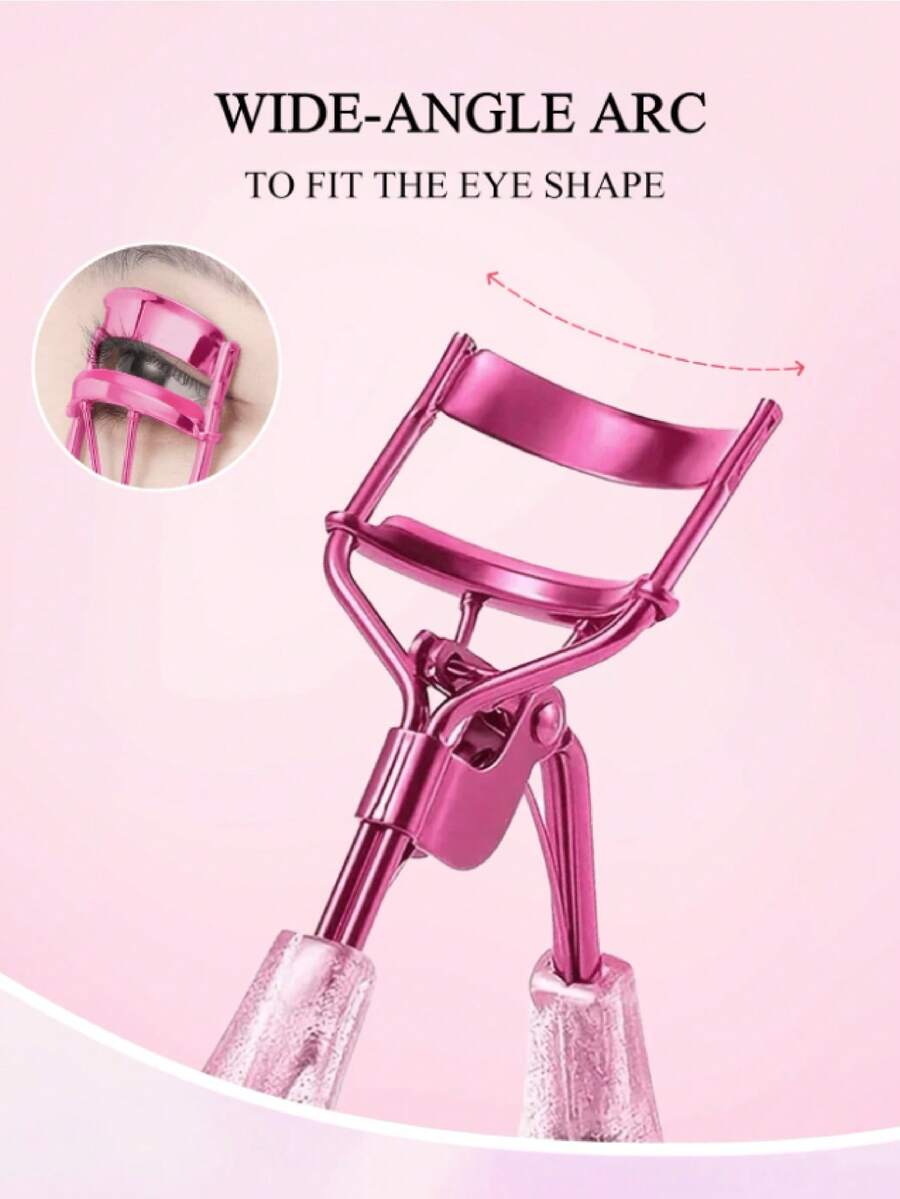 Professional Rose Eyelash Curler Set With 10 Silicone Refill Pads | Premium Precision Lash Curler For Instant Lift & Curl | Portable Travel Makeup Tool For Women & Men | Long-Lasting Beauty Essential - View 1