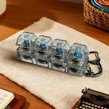2 Pcs Keyboard Fidget Toy For Adults Fidget Clicker Decompression Fidget Keychain Stress Relief Presents For Adult To Relief Stress Pass The Time - 2 CÁI - Xem 8