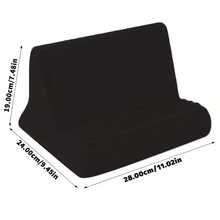 Soft Tablet Pillow Stand For Lap, Portable Phone Holder With 3 Adjustable Viewing Angles For Home Office - Grey - View 7