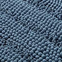 FLOPA Juego de 2 Alfombras de Baño de Felpilla Gruesa y Esponjosa Azul Polvoriento 2 Piezas Gruesas Goma Termofusible Secado Rápido Lavables a Máquina - Azul (Azul polvoriento) - Ver 4