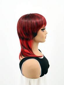 Short Layered Pixie Cut With Bangs Mullet Wig For Women Full Machine Made Synthetic Heat Resistant Wigs Multicolor For Daily Life,Cosplay - Multicolor - View 13