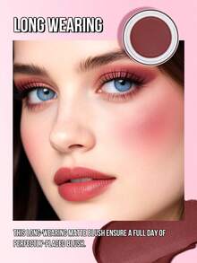 MISSLYN - 闪亮摩卡丝绒腮红膏，乳霜转粉状质地，触感柔滑，持久显色，6种色号可选，轻盈易叠加，显色度高，妆效自然。彩妆品牌，适合女性和女孩，冬季必备，完美契合Y2K复古风，时尚派对、生日、情人节、新年礼物之选。纯素且不经动物实验。 - #6 Moka - 查看 5