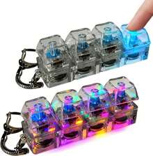 2 Pcs Keyboard Fidget Toy For Adults Fidget Clicker Decompression Fidget Keychain Stress Relief Presents For Adult To Relief Stress Pass The Time - 2 CÁI - Xem 12
