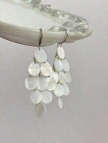 1 Pair Fashion Drop Tassel Earrings, High-End Beach Vacation Accessories - Tua rua - Xem 12