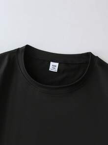 Vintage Tiger Print T-Shirt,Women's Loose Fit Crew Neck Short Sleeve Casual Tiger Design Shirt Graphic Tees Women Tops Black - Black - View 4