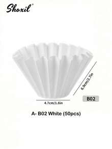 shoxil 50/100pcs Coffee Filter, V-Shaped Coffee Filter Paper, Coffee Paper Filter, Disposable Coffee Tea Filters,Brown Fan-Shaped Coffee Filter Paper, Coffee Filter, V-Shaped Coffee Filter Paper, Coffee Paper Filter, Disposable Coffee Tea Filters For Pour Over And Drip Coffee Makerfor Pour Over And Drip Coffee Maker - Coffee Filter Paper - View 19