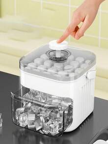 Molde de cubitos de hielo de silicona, molde para hacer bolas de hielo de gran capacidad, molde de cubitos de hielo para refrigerador - Multicolor - Ver 3