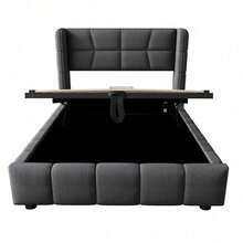 Bed Bases & Foundations - Gray + Fabric + 90cm*200cm - View 10