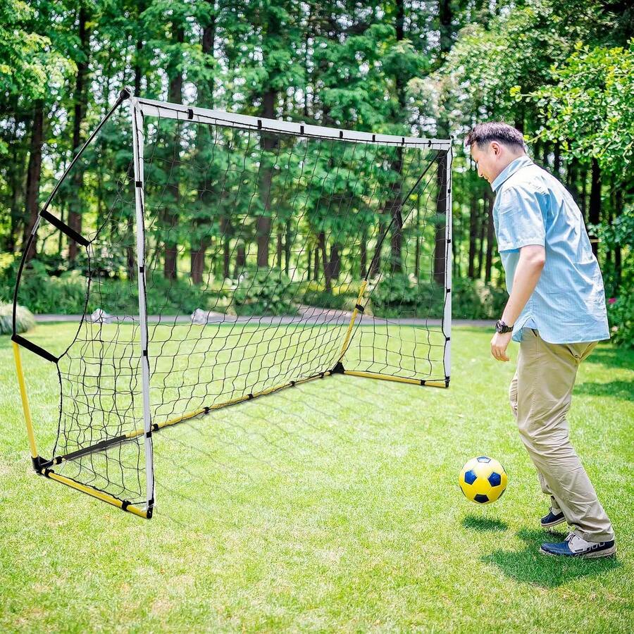 8 Fuß x 5 Fuß große, tragbare Fußballtore für Training und Garten inklusive Tasche - Variante1 - Übersicht 1