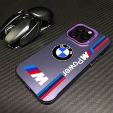BMW Blue Line Luxury BMW Sports Car Luxury Phone Case For IPhone 17 Air 16E 15 Pro Max 11 12 13 1 - 銀色 - 查看 3