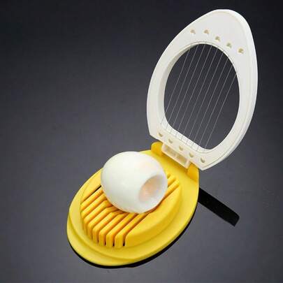 Multifunctional Egg Cutter, 6-In-1 Stainless Steel Kitchen Tool For Slicing Eggs, Fruits & Vegetables, Easy To Clean Food Prep Gadget