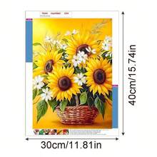 1套手工DIY 5D鑽石畫套裝，適合居家臥室玄關書房浴室裝飾畫布牆飾，節日禮物 - 彩色 - 查看 3