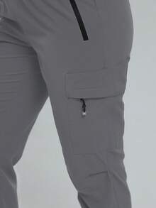 DREAMSPORT Quần jogger và quần ống rộng kiểu cargo dành cho nữ | Quần leo núi, du lịch, nhanh khô, nhẹ, quần thể thao thường ngày cho phòng tập, mặc nhà và tập luyện mùa xuân - Màu Xám nhạt - Xem 6
