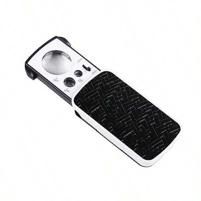 Jewelry Loupe 30x 60x 90x Magnification Portable Loupe Magnifier 3 Types of Lenses LED Lights Black Light Light and Easy to Hold For Jewelry Appraisal Calibration Precision Work
