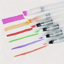 Set de 12 piezas de pinceles acuarelables, súper fáciles de usar y rellenar, bolígrafos de pintura de acuarela, bolígrafos de color solubles en agua para principiantes - pluma de acuarela - Ver 5