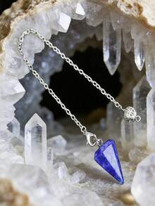 1/3/6/10pcs Natural Quartz Spiritual Healing , Used For Spiritual Divination, Cone-Shaped Quartz Crystal Necklace Jewelry - Multicolor - View 17
