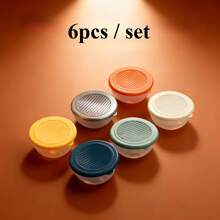 2/6 Pcs Cute Cartoon Pattern Plastic Sauce Cup With Lid, Portable Sealed Seasoning Dish, Condiment Container, Salad Tomato Mustard Sauce Storage Container, Reusable Sauce Dish, Suitable For Student And Adult Use In Home, School, Dorm, Office, Outdoor Camping, Picnic,Travel - Multicolor - View 22