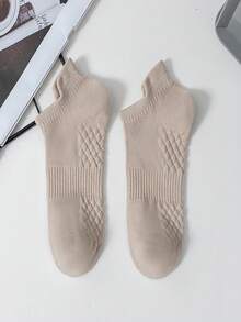 纹理隐形乐福鞋袜，简约运动风，透气吸湿，通勤必备单品 - 彩色 - 查看 12