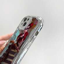 Belleza steampunk con un arma, estilo moderno. Esta elegante funda para teléfono es compatible con Samsung, Apple, OPPO, , etc. Fabricada en TPU flexible, resistente a golpes y arañazos, ofrece una excelente protección contra caídas y un agarre cómodo. Es un regalo ideal para familiares, amigos y seres queridos, y una opción perfecta para festivales. Fundas para iPhone, San Valentín, , fundas para hombre, celulares y accesorios, funda plateada para teléfono. - Plateado - Ver 6