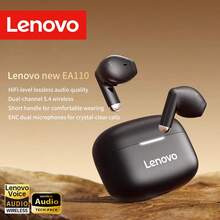 Lenovo Tai nghe không dây nhét tai EA110 Classic, mẫu mới năm 2026, kết nối ổn định Bluetooth 5.4, độ trễ cực thấp, thời lượng pin dài cho cả ngày sử dụng, âm thanh chất lượng cao chuẩn HiFi, khử nhiễu cuộc gọi thông minh cho cuộc trò chuyện rõ ràng. - màu đen - Xem 3
