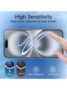 Yezodawee 5 Packs Privacy Screen Protector 17 Pro Max [True 25°Anti Spy], Anti-Spy Tempered Glass Film, 9H Hardness Tempered Glass HD Full Coverage Protection, Anti-Peep Privacy Protective Glass, Scratch-Resistant, Anti-Fingerprint Phone 16 ProMax/16 Plus/16E/15 ProMax/14/13/12/11 Series - Black - View 5