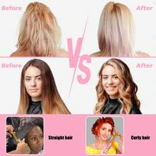 GOIPLE Electric Hot Comb Ceramic Hair Straightener, Heat Pressing Comb For Wigs & Natural Hair, Multifunctional Styling Tool For Straightening Curling Wig Grooming, With Multiple Combs Hair Clips Bands Anti-Scald Case, With Free Wig Tools Gift - US A Type Plug(110-127V) - View 7