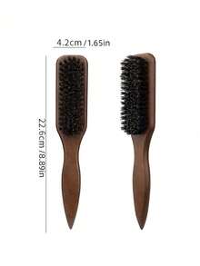 1pc Unisex Hair Brush/Beard Brush, Fragrance-Free Professional Hair Brush, Gradient Comb And Haircut Cleaner Brush, Smooth Grooming Tool, Thick/Thin Hair Brush, Suitable For National Day, Bathroom, Scalp Massage, Back To School, Travel & Holiday, Daily Life, Valentine's Day - Multicolor - View 7