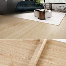 1 Roll 15.74x118.11 Inch Thick PVC Vintage Wood Grain Flooring Sticker, Self-Adhesive Coated, Easy To Remove And Replace, Easy To Clean, Suitable For Indoor Kitchen, Bedroom, Bathroom, Dining Room, Living Room, Countertop - C - View 14