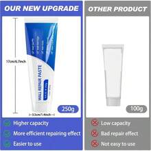 1 Count Drywall Patch Repair Kit With Scraper & Sandpaper, Multi-Functional Quick-Drying Wall Repair Paste, Adhesive, Heavy Duty, Concrete Sealant Waterproof, Self Adhesive,250g Wall Mending Agent - Set - View 3