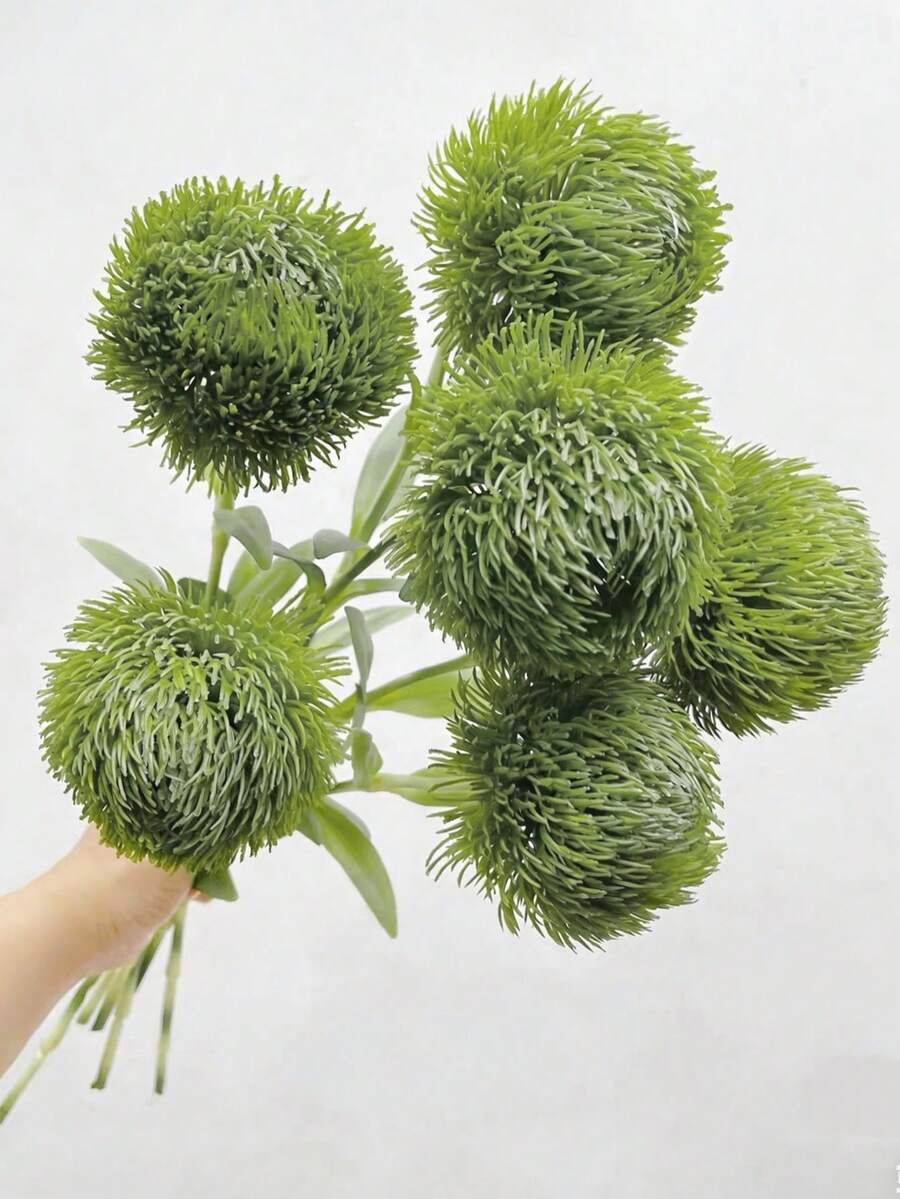 1/3束仿真菊花花束，逼真仿真康乃馨，优雅复古装饰，适用于家居、房间、书桌、派对、生日、卧室、婚礼、花园、室内/室外、圣诞节、情人节装饰 - 彩色 - 查看 1