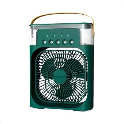 Ventilador Refrigerador De Ar Condicionado Umidificador Portátil Com Led Reservatório De Água TIPO C Usb--Cor Aleatório