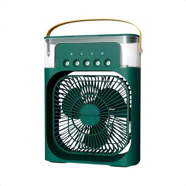 Ventilador Refrigerador De Ar Condicionado Umidificador Portátil Com Led Reservatório De Água TIPO C Usb--Cor Aleatório