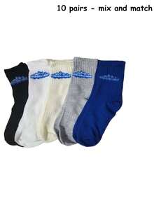 4 Pairs Solid Color Thin Mid-Calf Socks, Unisex Sports & Casual Socks, Basketball Socks - Multicolor - View 11