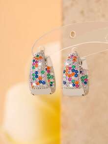 1 Pair Luxury Fashion U-Shaped Earrings, Elegant And Stylish, Suitable For Daily Commute - Earrings - View 15