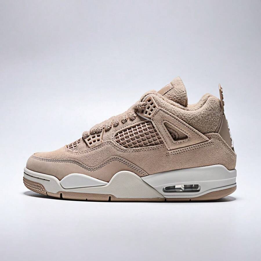 女款 WMNS AIR JORDAN 4 RETRO 篮球鞋，中帮，HV0823-200 - 棕色 - 查看 1