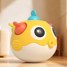Children's Infant Toy - Features Rotating Buttons, A Shaking Bell Rattle, A Roly-Poly Design With A Crisp Ring, And Is Made Of Silicone That Can Be Pressed And Chewed Safely. - Multicolor - View 3