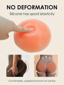 Almohadillas de silicona para levantar glúteos y relleno de muslos para mujer, forro adhesivo invisible para modelar el Body y crear una figura de reloj de arena - Multicolor - Ver 3
